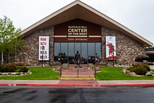 Entrance of the Buffalo Bill Center of the West in Cody, Wyoming